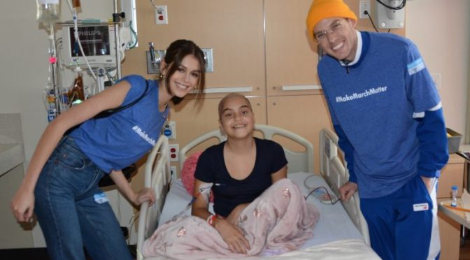 Kaia Gerber, Natalie Portman Visit CHLA Patients During Make March Matter